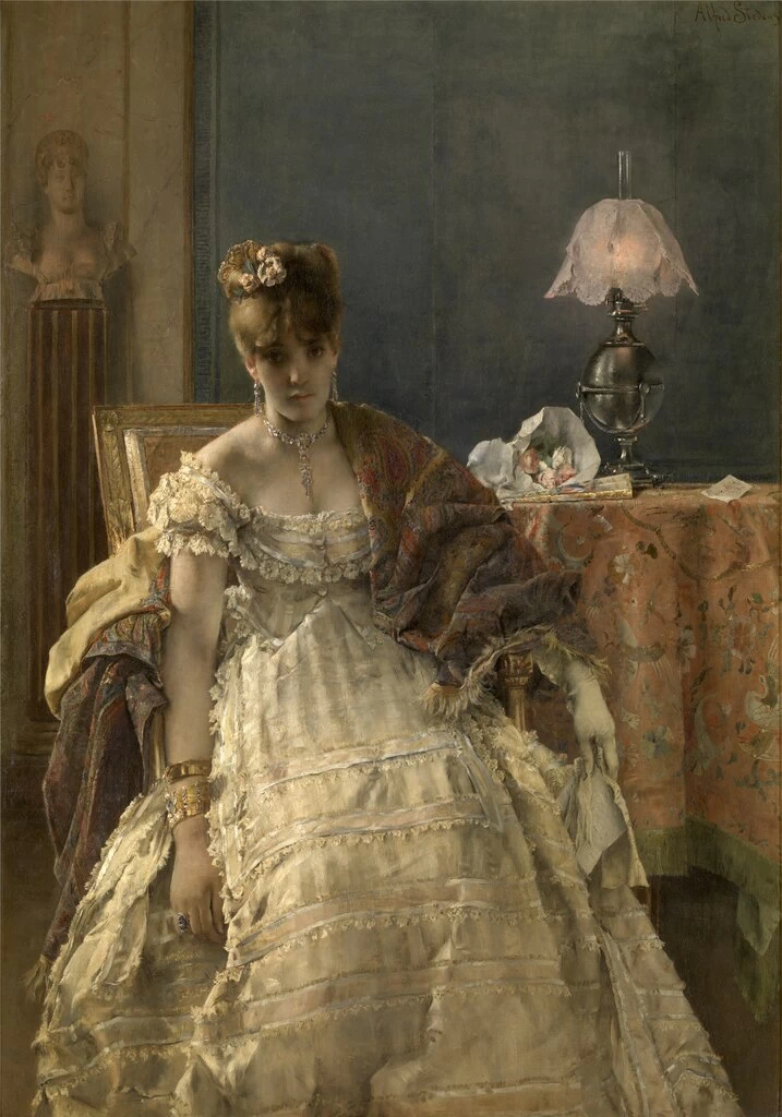 Alfred Émile Stevens - Disperata, Museo reale di belle arti di Anversa